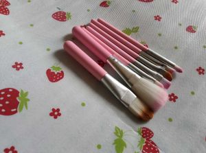 Cute Pink Makeup Brush Set