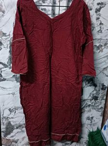Maroon Kurta 🅰️Set with Sequins
