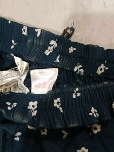 Floral Print Navy Blue Shorts for 11,12 year