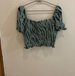 Animal Print Crop Top