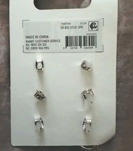 Anko 3-Pair Knot &amp; Hoop Earrings Set