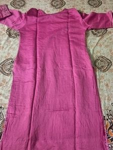 Size Xl Pink Thread Beautiful Embroidered Kurta