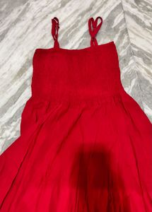 Vibrant Red Maxi Dress