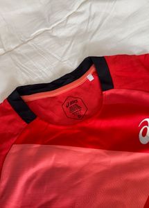 Asics Red Athletic T-Shirt
