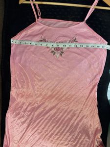 Cute Pink Slip Dress