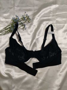 Elegant Black Lace Bra