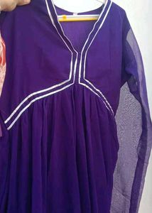 Beautiful Purple &amp; Pink Ethnic Gown