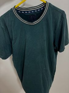 Men's Green Collared T-Shirt
