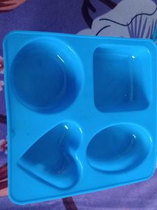 Blue Silicone Mold  for making soaps pair of two