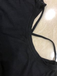Black Open Back Top