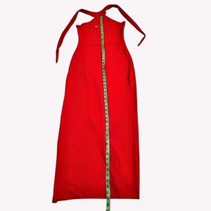 Chic Red Halter Neck Maxi Dress 🆕 NWOT ❤️🫶🫰M