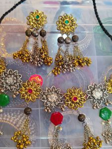 Boho Floral Indian Jewelry Set