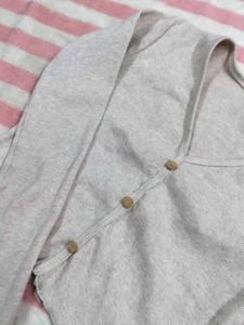 Light Grey Knit Cardigan