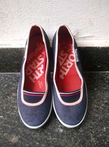 Cute Blue denim Ballerinas