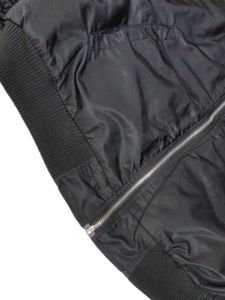 Korean Cropped Black Bomber Jacket | Unisex|