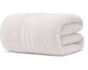 Plush White Bath Towel