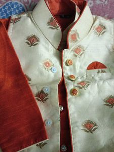 Boys Ethnic Kurta Set  with two pants