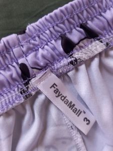 Cute Panda Print Pajama Lavender Women