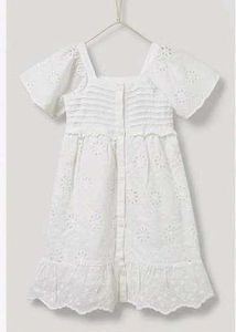 White Broderie Anglaise Dress