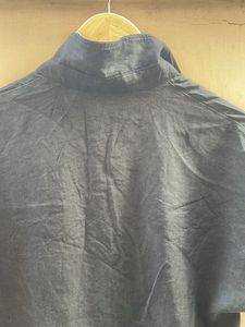 Stylish Navy Blue Tie-Front Top