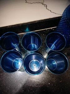 Blue jug and glass set☀️
