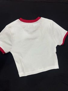 Levi's White &amp; Red Ringer Tee