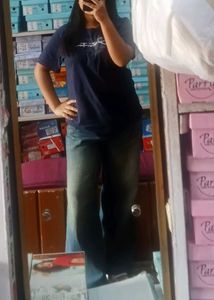 vintage blue baggy jeans