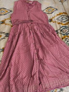 Ethnic Pink Button-Down Kurta