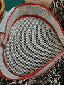 Elegant Red and Silver basket