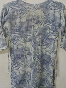 Floral Print Cotton Kurta