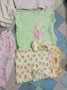 Baby tops and pants pack of 7 shirts 9 bott