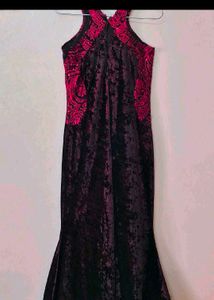 Vintage Velvet Mermaid Gown