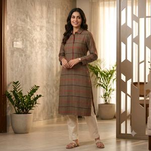 Elegant Striped🅰️ Kurta for Women