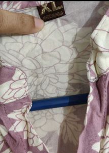 Purple Co-ord Floral Kurta Set