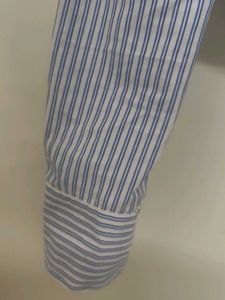 Classic Blue Striped Button-Down Shirt
