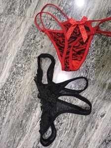 Lace &amp; Animal Print Panties