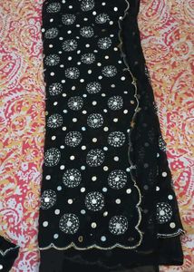 Black Mirror Work saree with blouse 🖤🪞