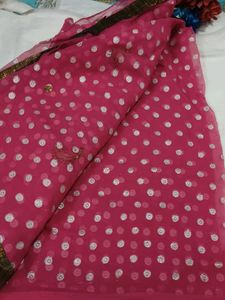 Beautiful Pink Saree with blouse