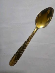 Elegant Gold Finish Spoon Set very thick and best