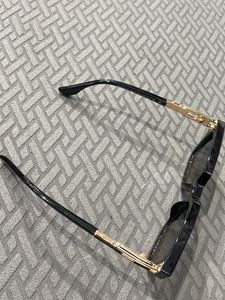 Dita Black Square Sunglasses