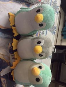 Cute Penguin Plush Toys - Set of 3