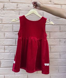Red Velvet Baby Dress