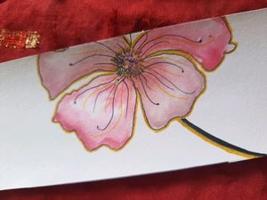 flower pattern bookmark