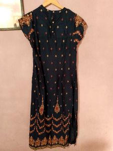 Anouk Navy kurta set for women