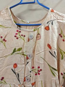 Floral Print Maxi Dress with leggie