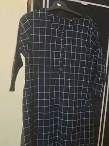 pure cotton black kurta tops