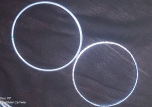 Sky Blue Metallic Bangle Set😘