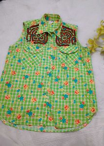 Very Amazing N Cute Cut Sleeve Shirt