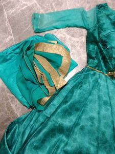 Beautiful Teal Ethnic Gown
