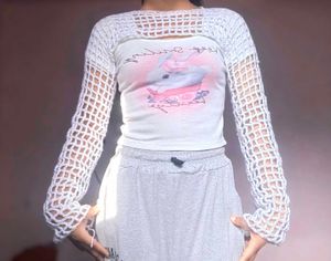 Crochet Mesh Bolero Shrug